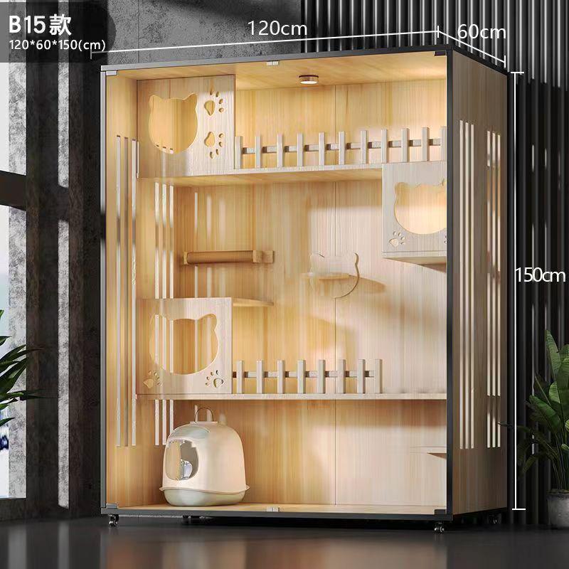 猫笼猫窝猫别墅猫笼子猫柜木质猫房子别墅猫屋猫猫窝猫咪柜猫城堡