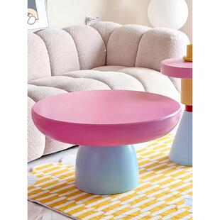 d!有家造物设计感现代简约小户型客厅家用北欧圆形茶几网红沙发