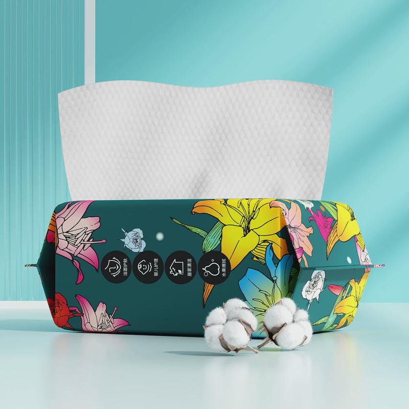 gy40抽20*15cm一次性洗脸巾棉柔巾抽取式加厚干湿两用擦脸巾