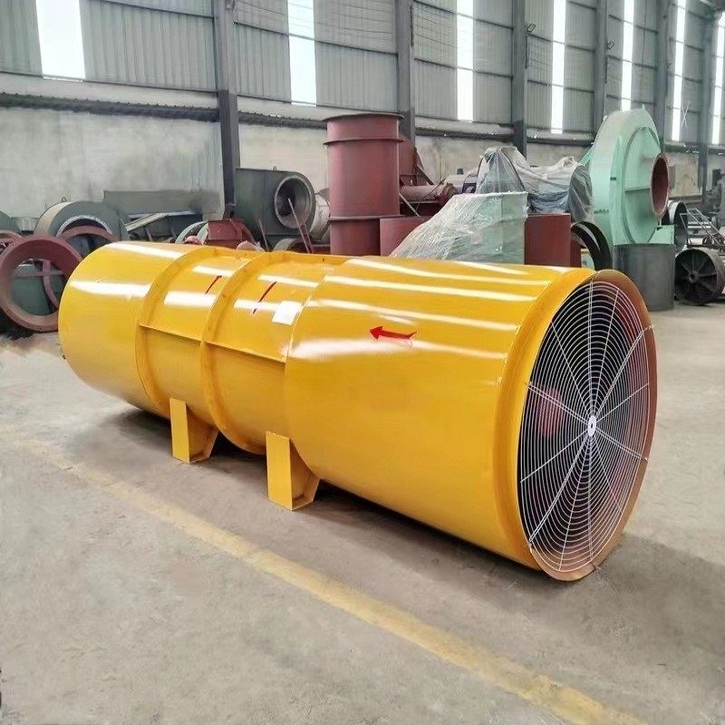 隧道轴流风机可变频调速2x110kw隧道风机低噪音送风距离远
