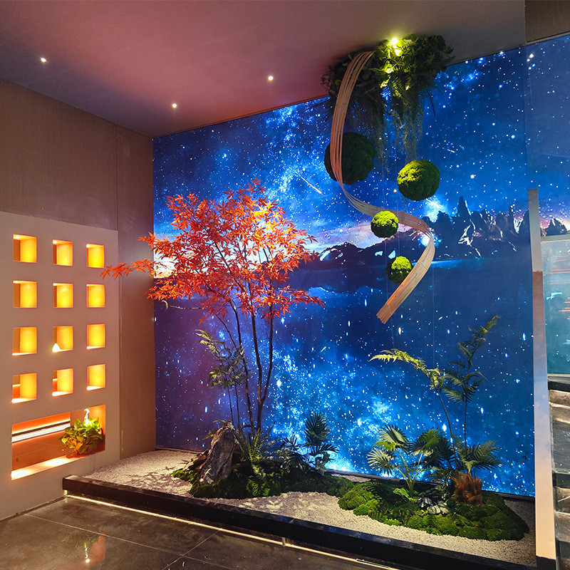 仿真红枫树枫叶树假树造型树景观商场酒店装饰树大型树拍摄道具树