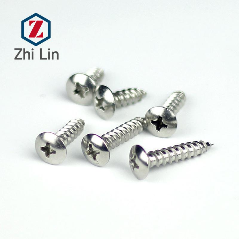 M4不锈钢201大扁头自攻钉大伞头蘑菇头自攻螺丝电子螺钉GB407