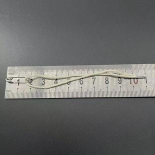吊牌别针压扣吊线手穿绳标签绳 现货棉绳别针线扣金属挂绳服装