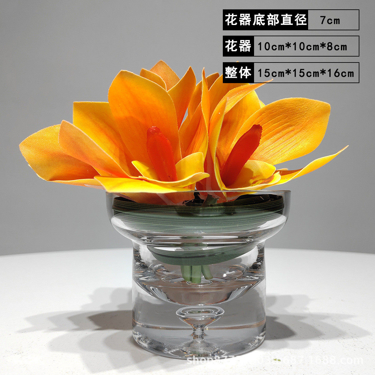样板间茶几卧室卫生间仿真花艺摆件洽谈桌吧台前台小盆景装饰摆设
