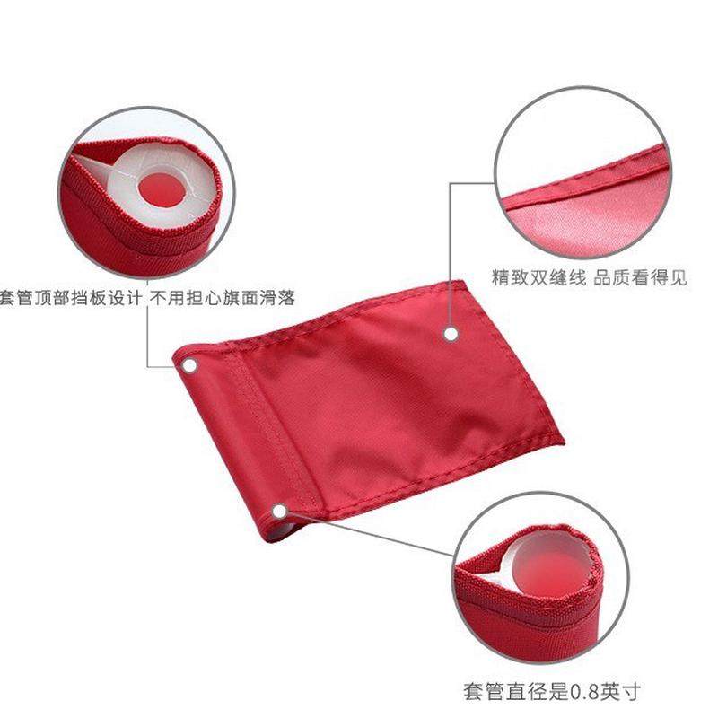高尔夫旗杆果岭目标旗1/2节组合旗杆旗面可拆卸式高尔夫果岭旗