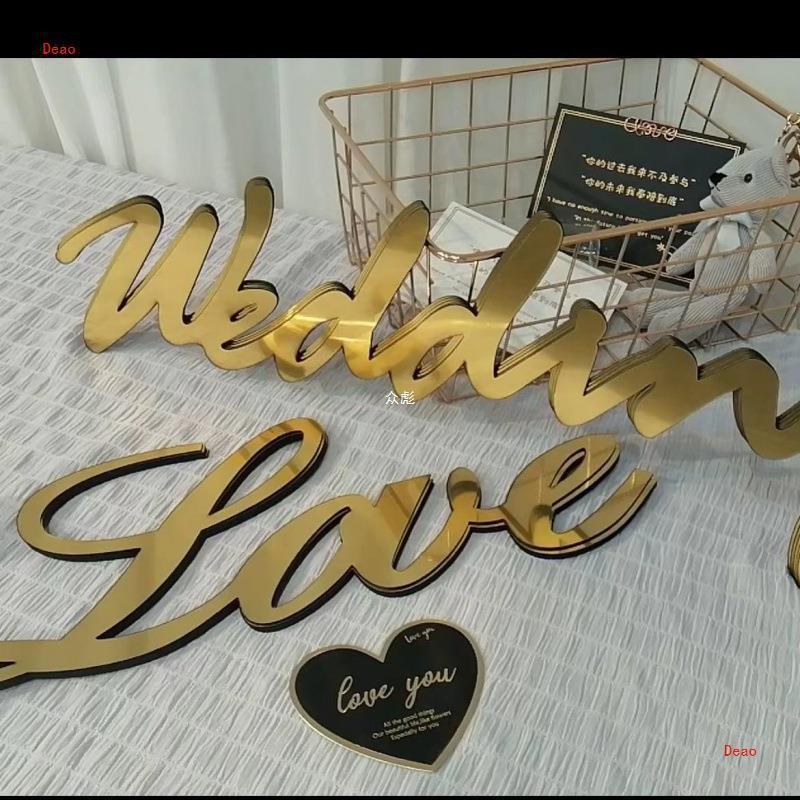 婚车龙凤主婚车装饰字牌字母字牌套装头车英文装饰用