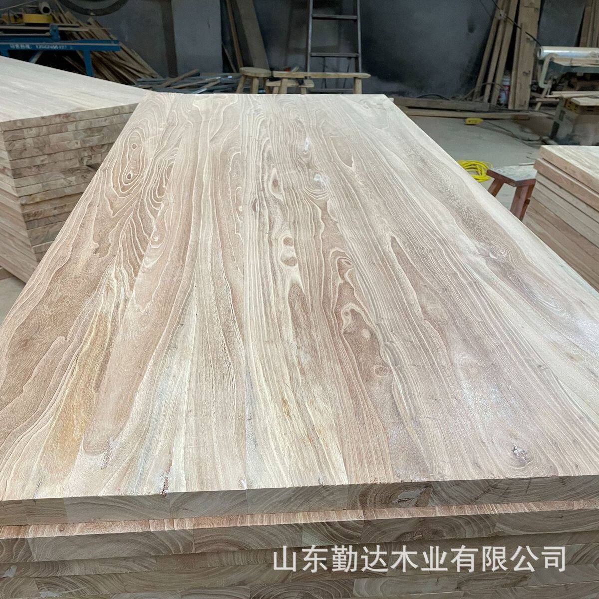 老榆木榆木板中式面点桌面大砧板实木桌面直拼原木大板