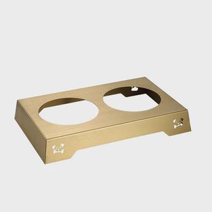 不锈钢狗狗碗架双碗调节食宠物漂浮碗慢食碗喂食器盆狗盆