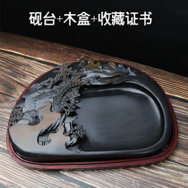 歙砚大砚台老坑砚收藏端砚高文房四宝精品古风送礼教师节文创礼品