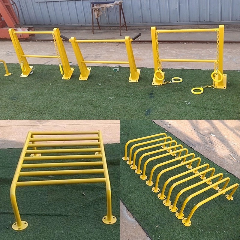 户外公园健身器材小区单杠室外吊环壁挂式墙体健身器材上肢牵引器