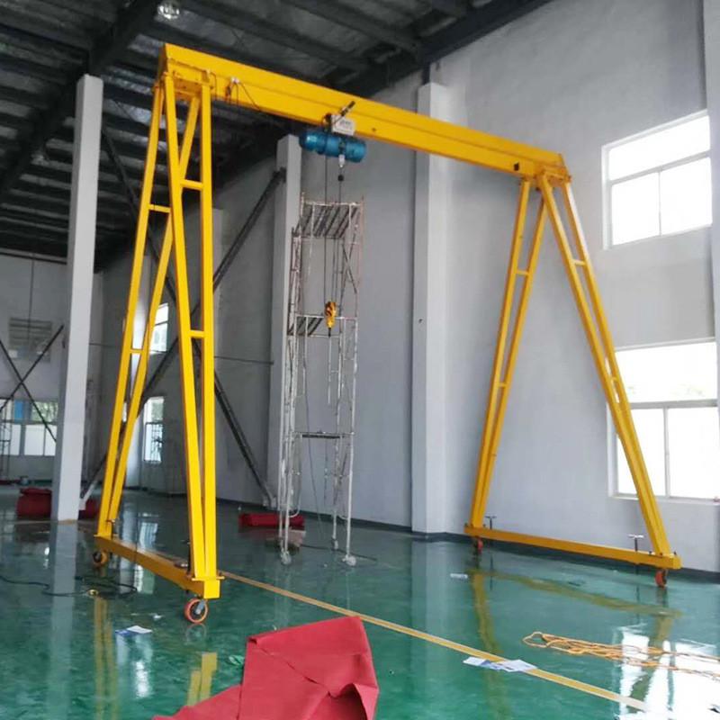 移动式龙门架手推式龙门架1t电动旋转式简易龙门吊无轨电动龙门架