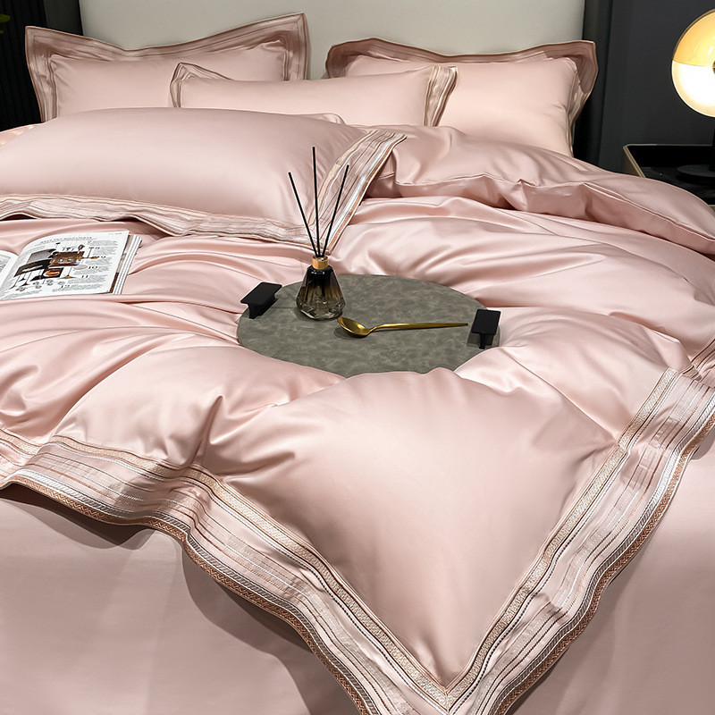 新款180支全棉四件套夏季高级感100全棉床单被套床笠轻奢床上用品