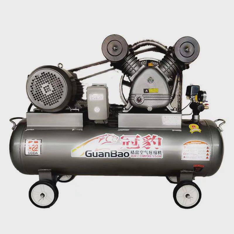 工业级豹空气压缩机三相两相冠打气泵风炮喷漆修车充气泵