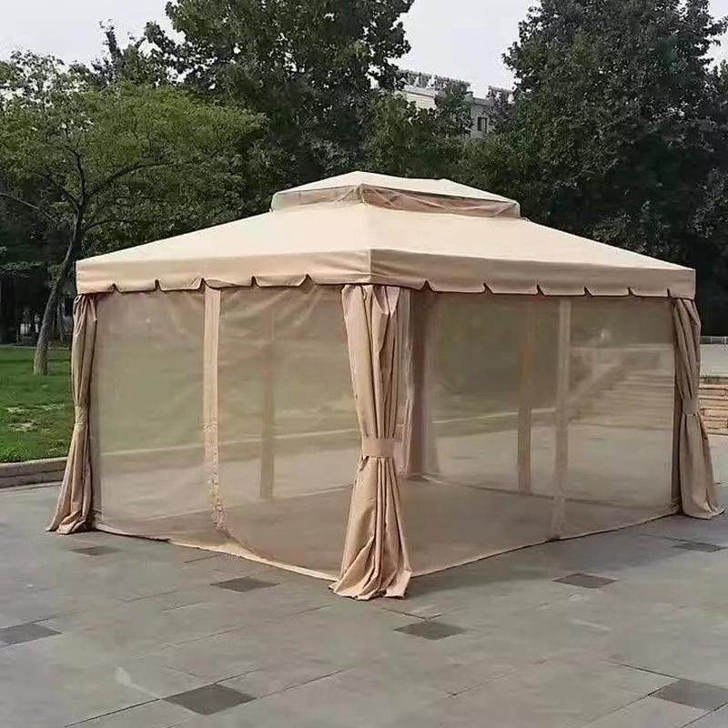 罗马帐篷四柱亭亭子铁质凉亭四角帐篷四脚棚遮阳雨蓬休闲户外凉亭