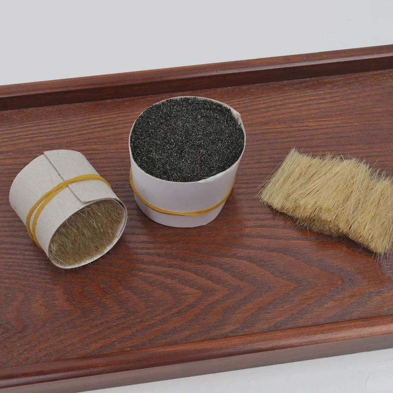 57mm漂白猪鬃80分工业用头刷油漆涂料刷原料黄刷文玩水煮动物猪毛