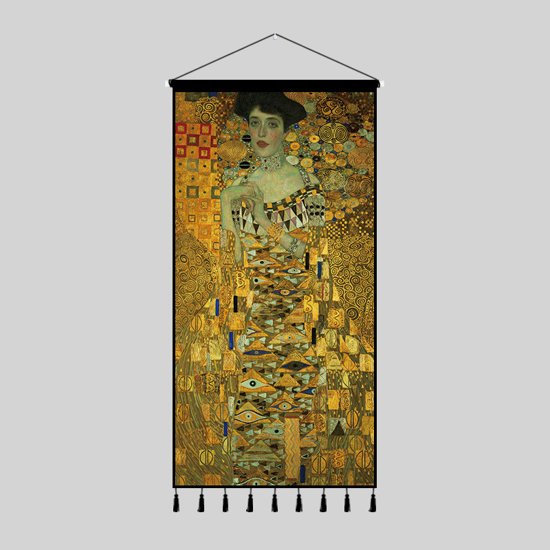7l8k艺术挂毯装饰画大尺寸布艺玄关卧室挂画走廊墙壁挂布竖版背景图片