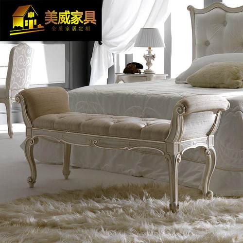 欧式仿古双人床简欧公主床法式轻奢主卧床新古典软包布艺床