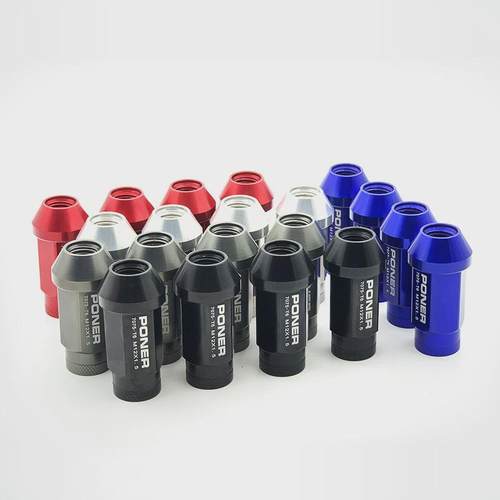 7075改装轮毂螺母轮胎螺丝汽车配件帽异形螺帽改装铝合金轮毂螺栓