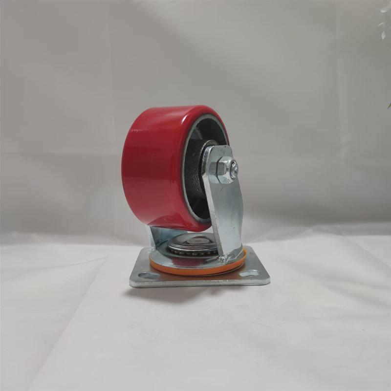 重型铁芯4寸5寸6寸8寸定向万向铁心刹车脚轮