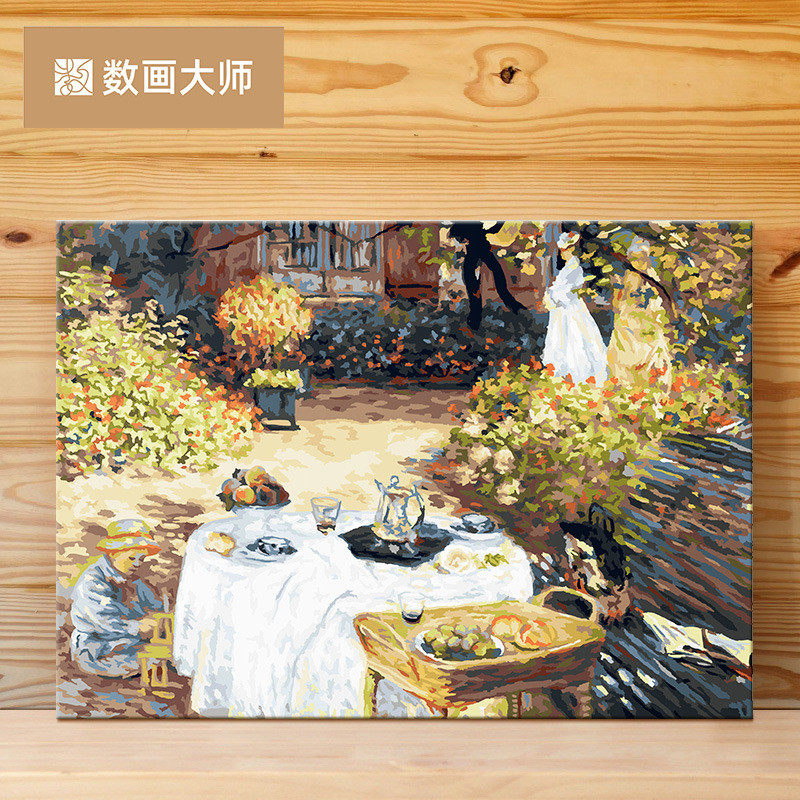 数字油画厂家风景手工油画手绘填充挂画批发人物客厅卧室装饰油画