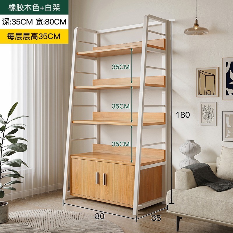 书架置物架落地儿童简易书柜展示架多层大容量收纳架靠墙铁艺家用