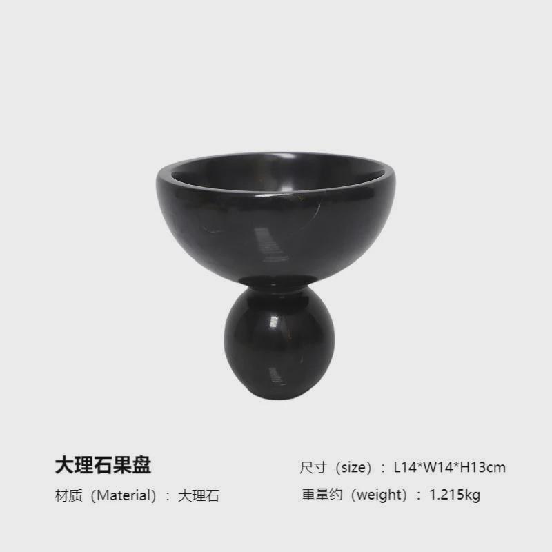 北欧简约大理石洞石苔藓绿植酒店花盆摆件客厅民宿装饰样板间售楼