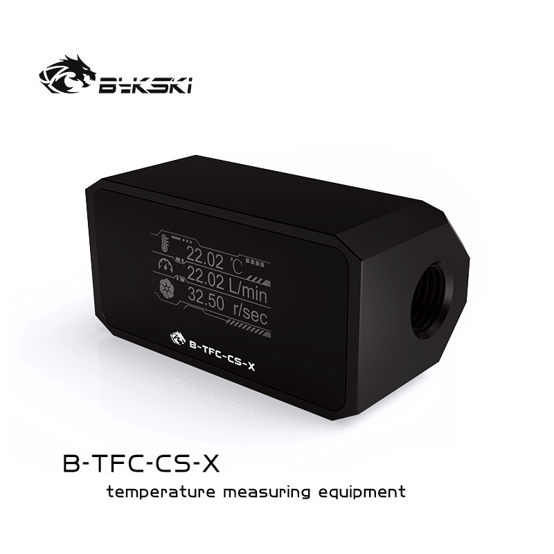 bykski b-tfc-cs-x 数显水冷温度计流速计流量计系统报新款