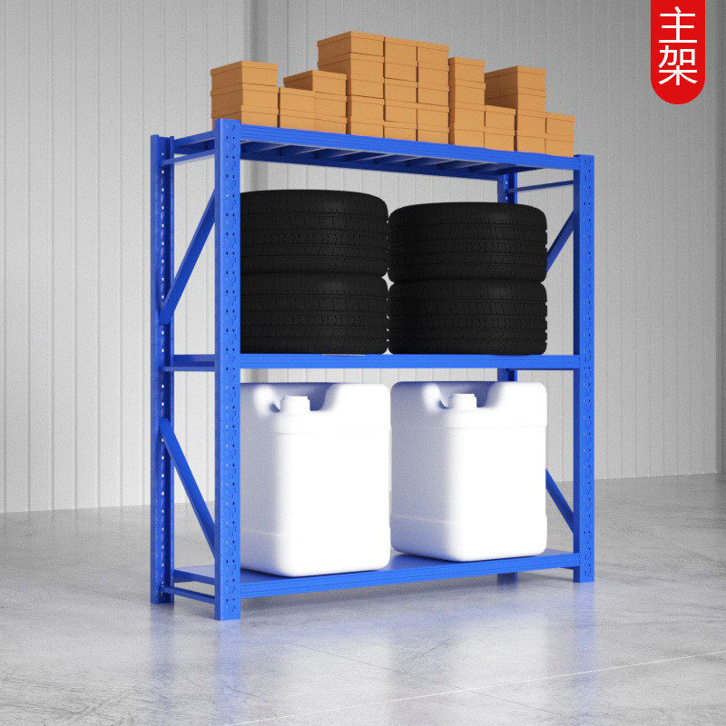 层板货架仓储工厂铁架子仓库重型批发家用储物架中型多层快递货架
