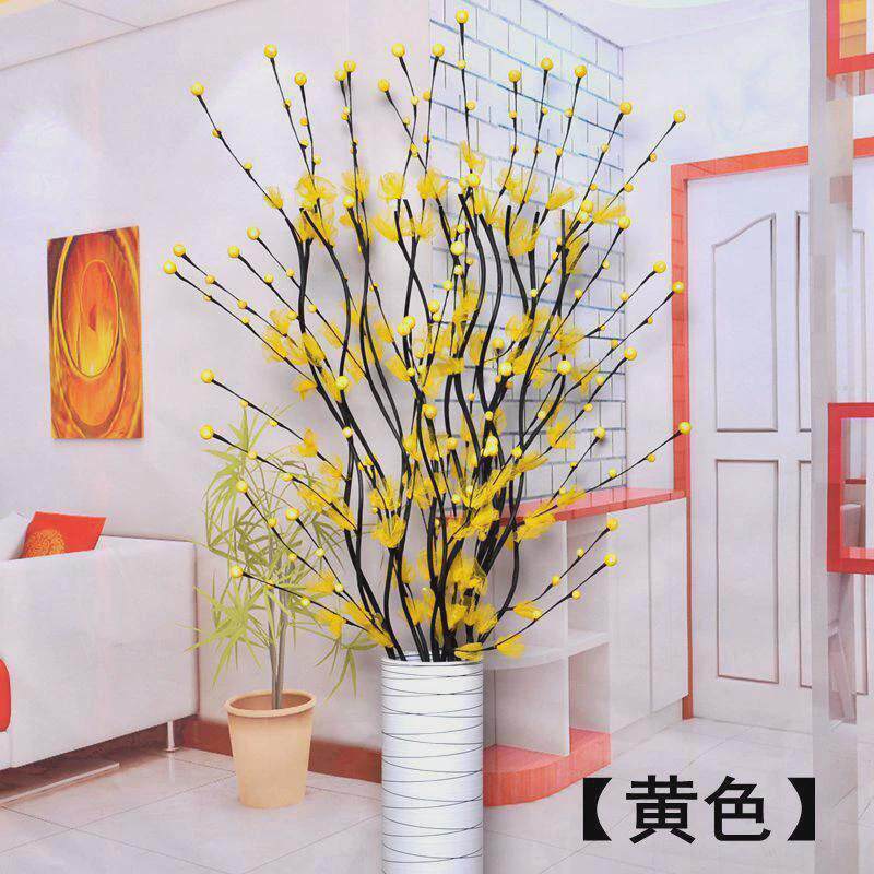 摆设两边摆的花落地高枝干花防真室内花草假花仿真花客厅电视柜