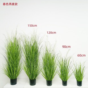仿真植物盆栽松果花室内假绿植仿真植物燕麦穗装饰北欧造景道具