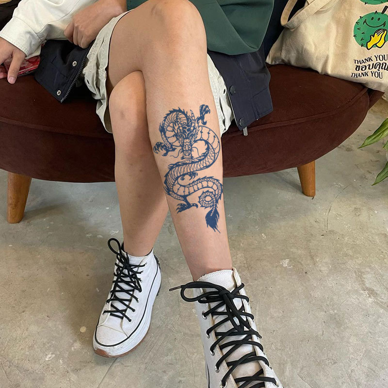 热销gattoo【正面神龙】龙形象后背大腿主打真实纹身贴