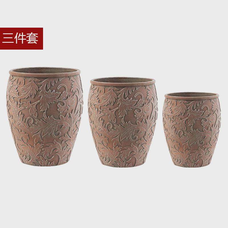 红色欧式藤花绿植盆栽落地客厅阳台花园装饰简约花盆创意水泥花器,鲜花速递/花卉仿真/绿植园艺,花盆,淘宝优惠券,粉丝福利购,淘宝优惠卷