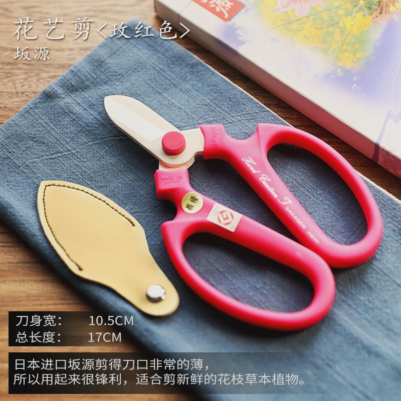坂源花剪花艺剪刀工具日本小原流花道用插花花艺师日式园艺剪刀