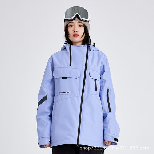 2023纯色新款滑雪服女防风防水保暖防寒加厚单板双板滑雪衣男551