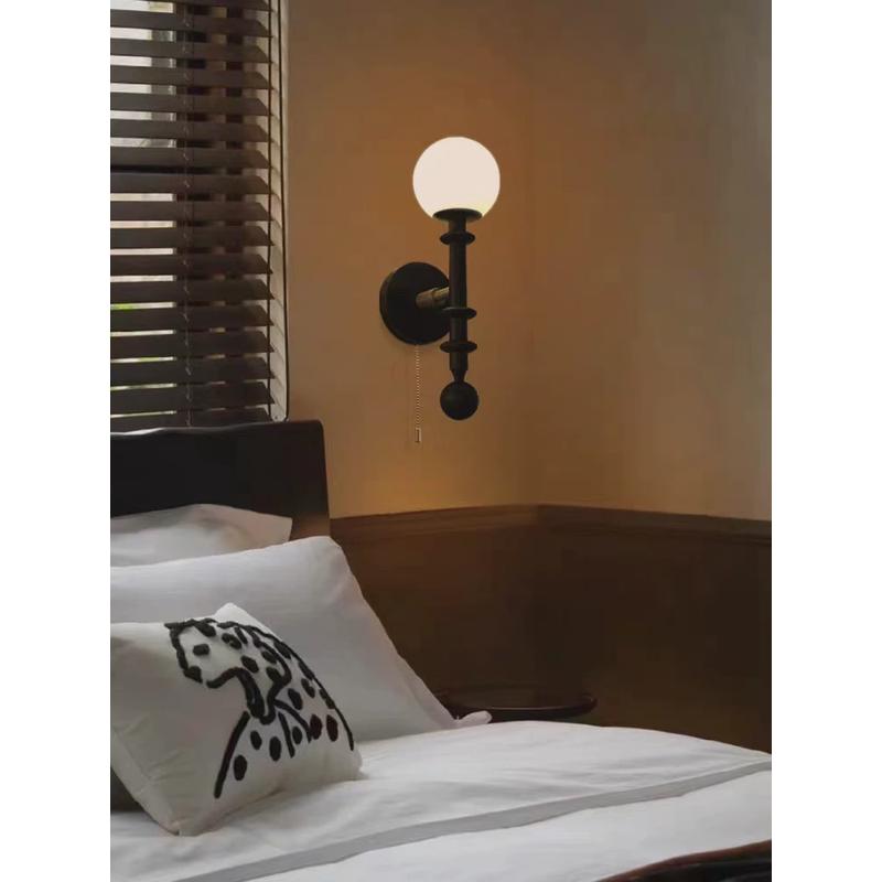 风中古风诧寂法式复古吊灯美式卧室餐厅客厅灯书房衣帽间魔豆灯具