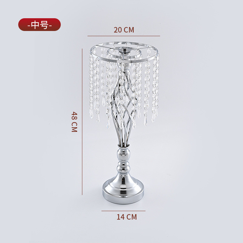 麻花烛台摆件婚庆道具家用客厅工艺摆件店主酒桌装饰假花花架