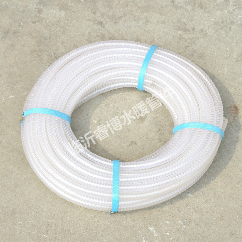 源头销售PVC加厚灌溉排水管螺纹管PVC螺旋牛筋软管