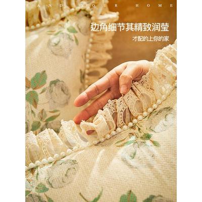 ri0t法式多洛塔抱枕复古英式氛围靠枕感客厅沙发午睡垫腰枕