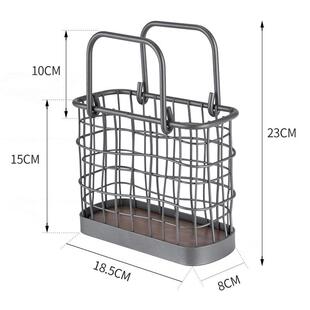 ins北欧风桌面筷子筒勺架子沥水筷笼子收纳置物架家用餐具沥水