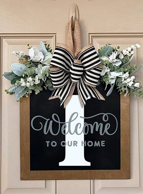 新品26英文字母个性化前门装饰门木质布置道具挂牌工艺品挂件