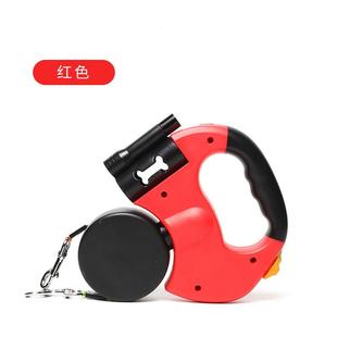 宠物一拖二自动牵引器狗狗双头多功能中小型犬二合一牵引绳遛狗绳