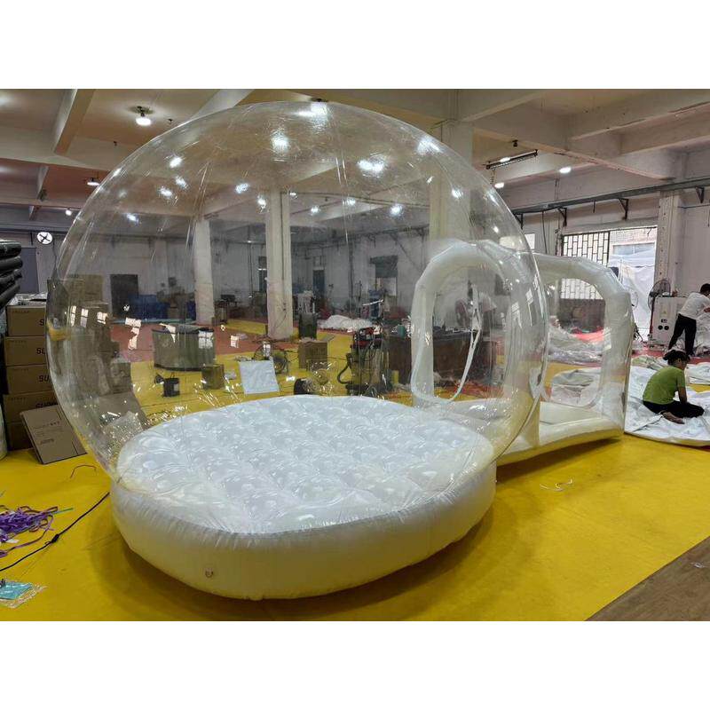 新款蹦床帐篷屋透明充气气垫泡泡厂家商场展示派对星空泡泡屋外贸