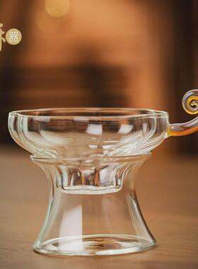 禾器予乐茶漏茶滤茶叶和玻璃滤茶器过滤器泡茶公道杯过滤网