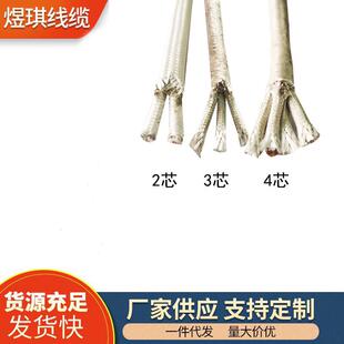 云母500度高温线双绞防火电线2芯3芯4芯0.511.5多芯耐高温电缆