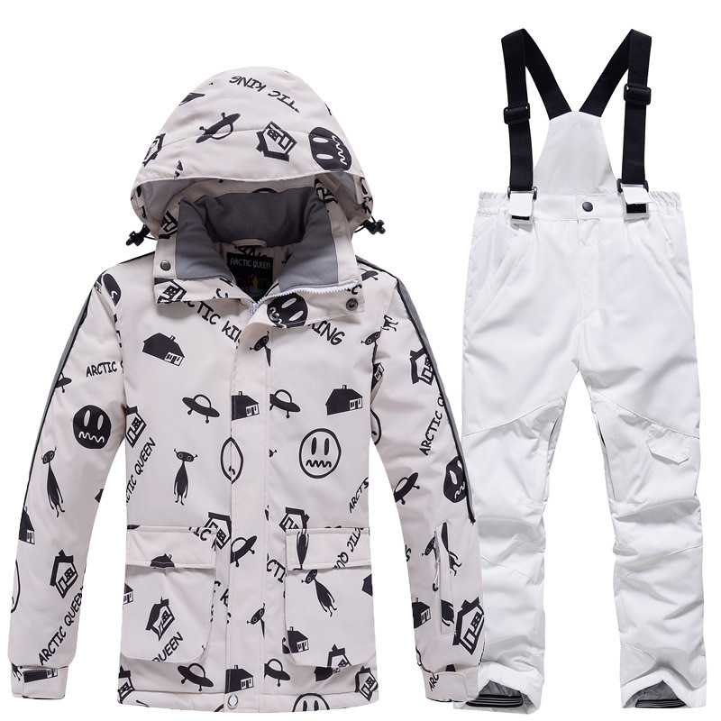 套装滑雪服儿童女童冬季户外防风防泼水保暖加厚滑雪衣裤新款