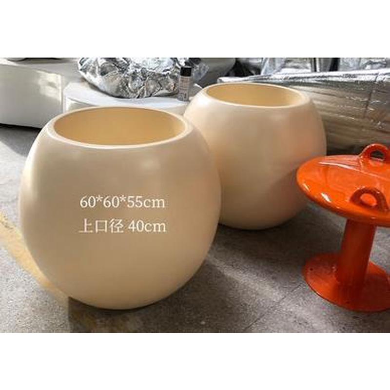 户外玻璃钢花盆落地大花钵公园简约组合花器园林景观商场花箱厂家