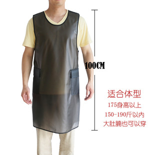 韩版简约款围裙防水不粘毛发透明tpu男女宠物店工作服罩衣耐高温