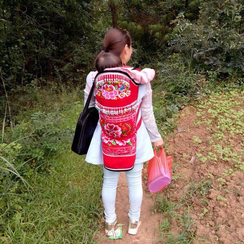 云南背带婴儿多功能外出简易抱带贵州传统老式背小孩背扇夏季薄款