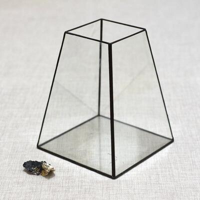 复古做旧铁艺烛台创意铁艺工艺品玻璃饰品摆件玻璃花房