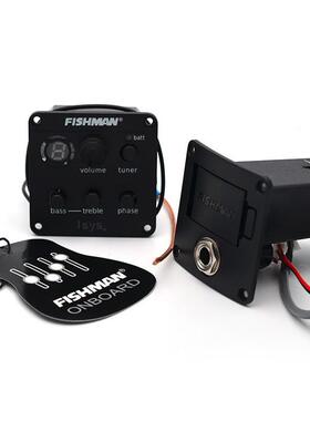 渔夫吉他拾音器EQ电箱301ISYS配件民谣乐器液晶调音器效果器